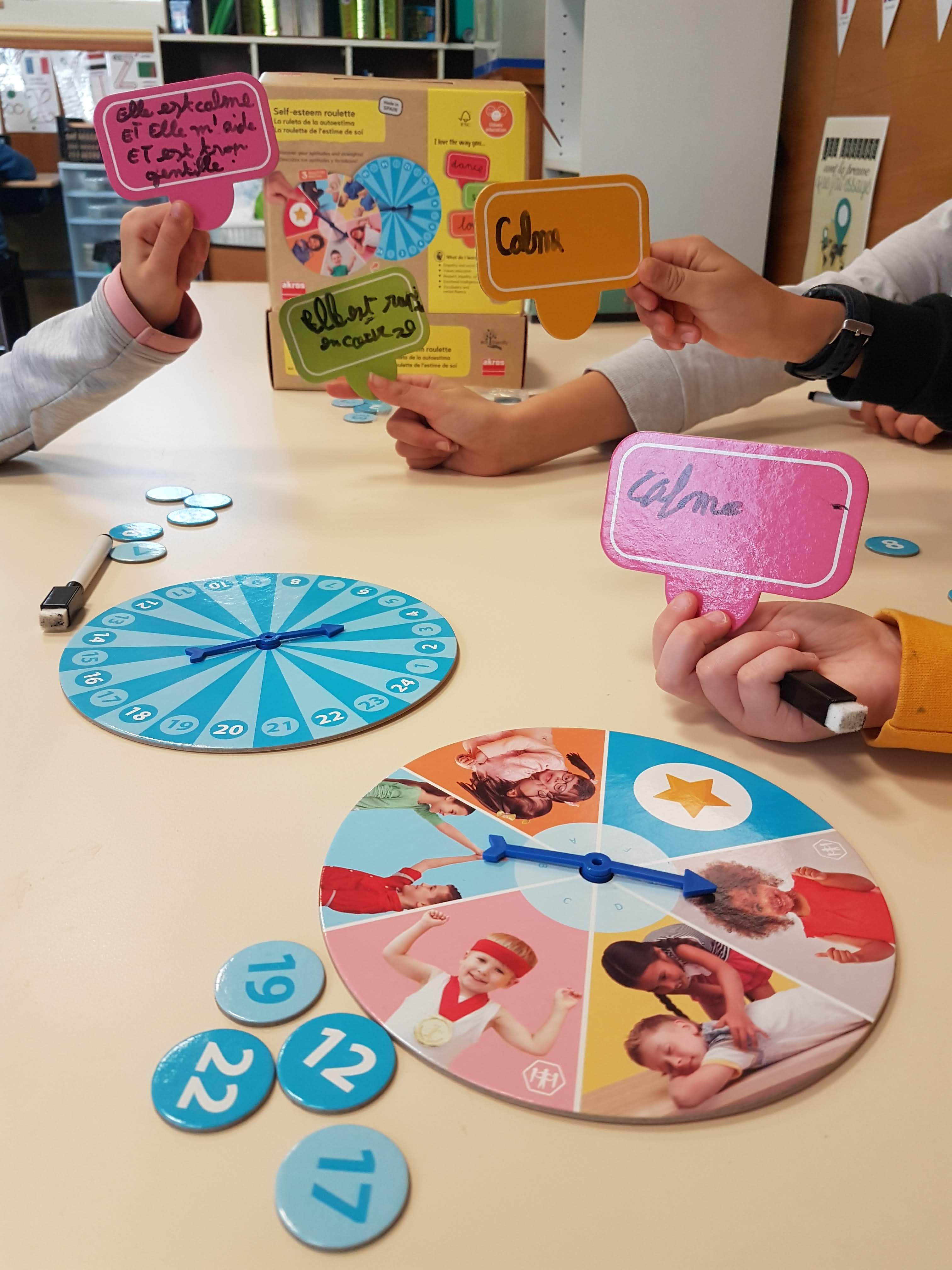 Test du jeu Roulette de l'estime de soi en classe