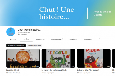 Chut ! Une histoire... sur YouTube