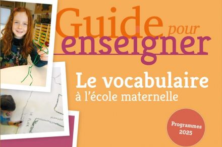 Le vocabulaire à l'école maternelle