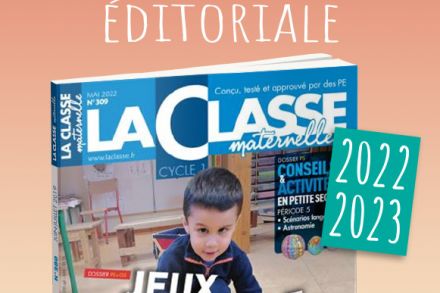 Programmation éditoriale 2022-2023 de La Classe Maternelle