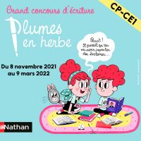 Participez au concours Plumes en herbe avec votre classe de CP ou CE1